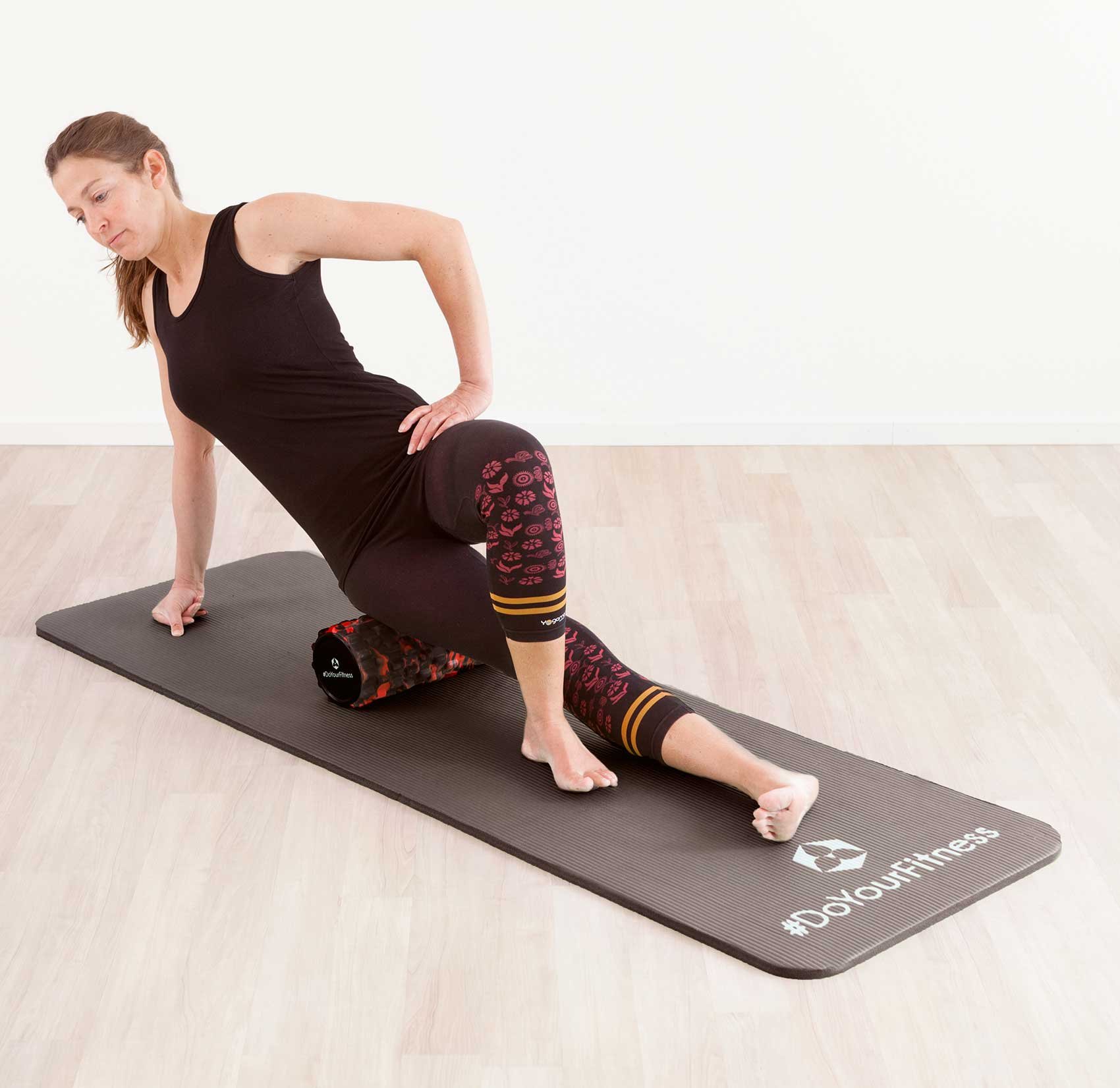 Rullo per massaggio miofasciale “Ishana” / dimensioni: lungh. 34 cm x diametro 14 cm / rullo per massaggi, foam roller, rotolo in schiuma per massaggio e rilascio muscolare, automassaggio, trattamento dei trigger point – perfetto per fitness, yoga, pilate