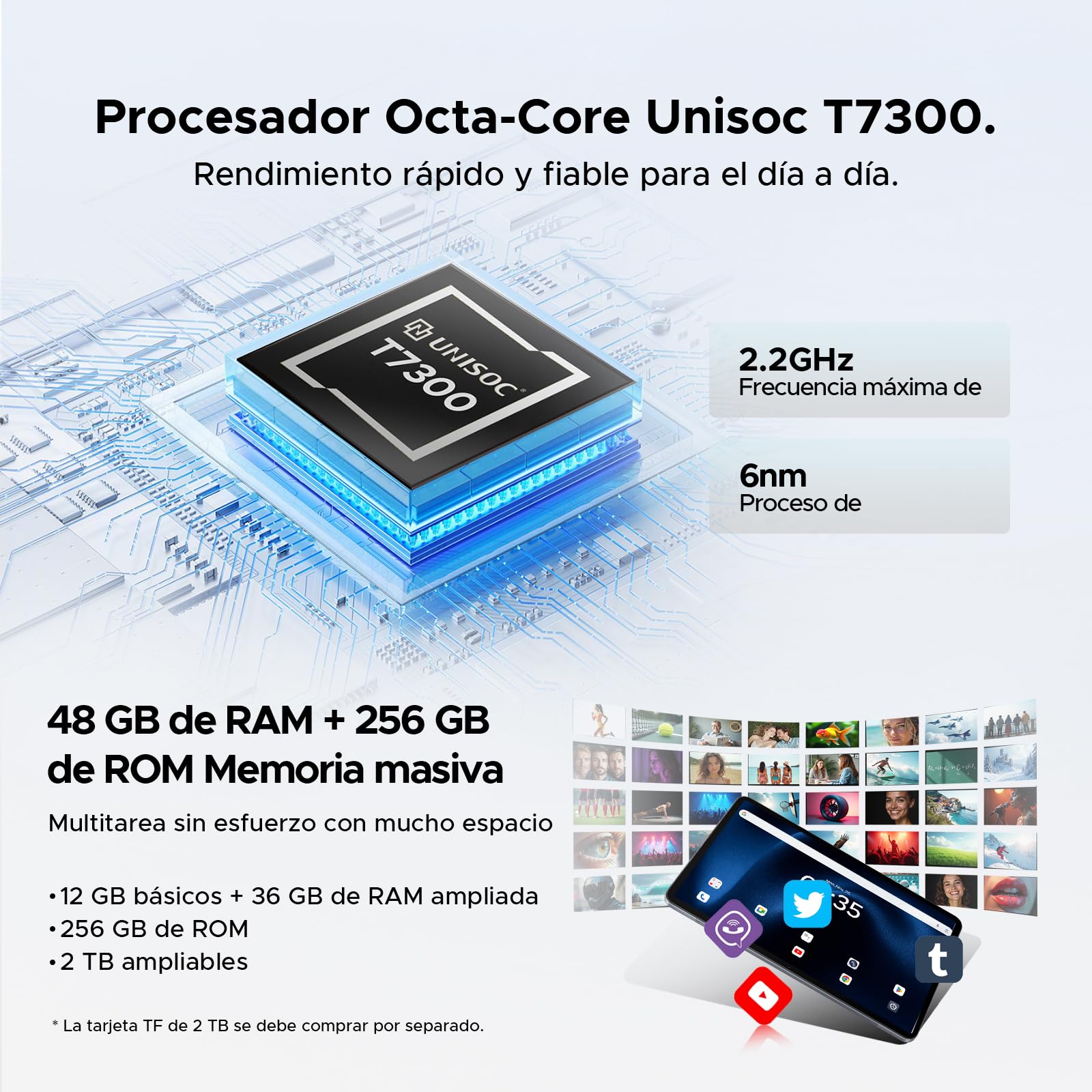 P12 Pro Tablets 12 Pulgadas, 2.4K 120Hz & 4G Sim LTE, 48GB+256GB/2TB Gemini AI & 12000mAh/18W Tablet Android 16, T7300 Octa Core Tablet con Teclado, Quad Speakers/Widevine L1/Mouse/Funda
