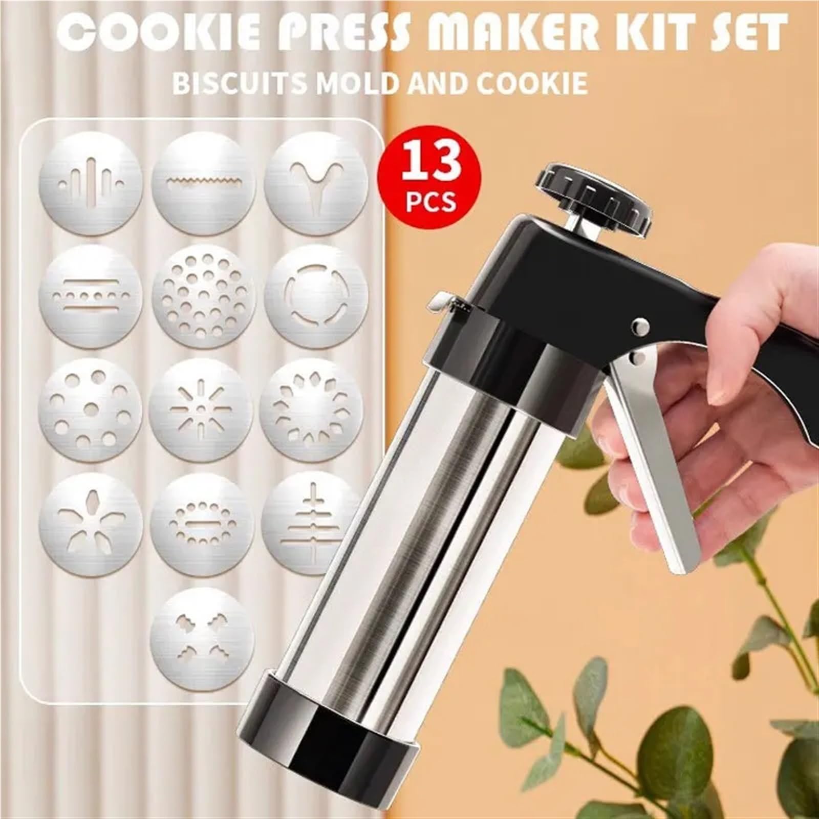 Syringe para Decorar Tartas Boquillas de tubería for máquina manual de prensado de galletas