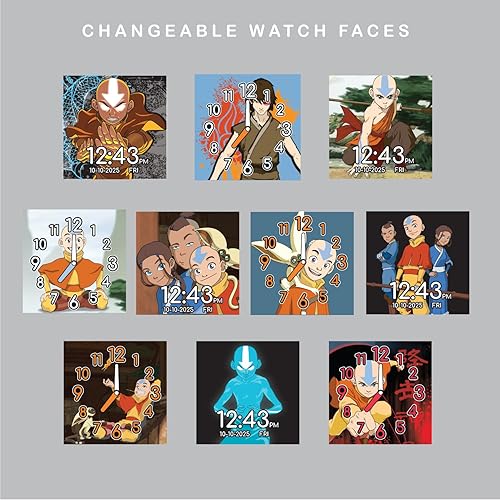 Miniatura 6 de Accutime Avatar - Reloj inteligente con pantalla táctil de aprendizaje educativo negro para niños, niñas, unisex, cámara selfie, alarma, calculadora