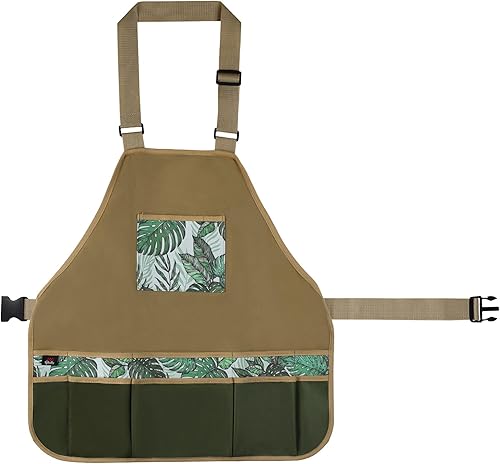 Delantal multiusos con bolsillos delantal vintage simple para tareas de limpieza, jardinería, carpintería, cosecha