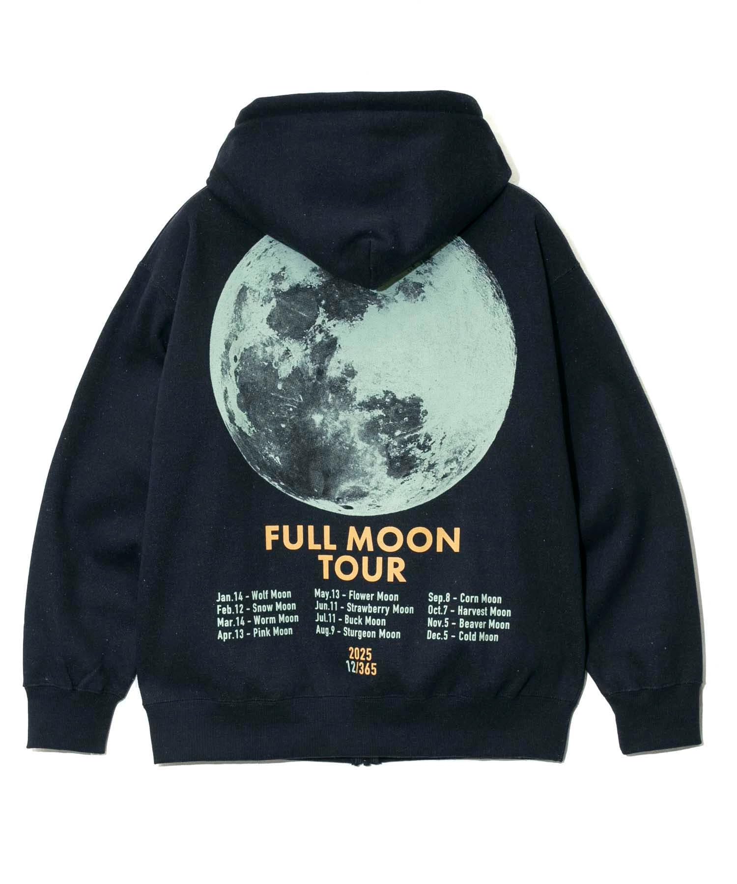 [go slow caravan] 335602 eco lead 裏起毛FULL MOON ZIPパーカー