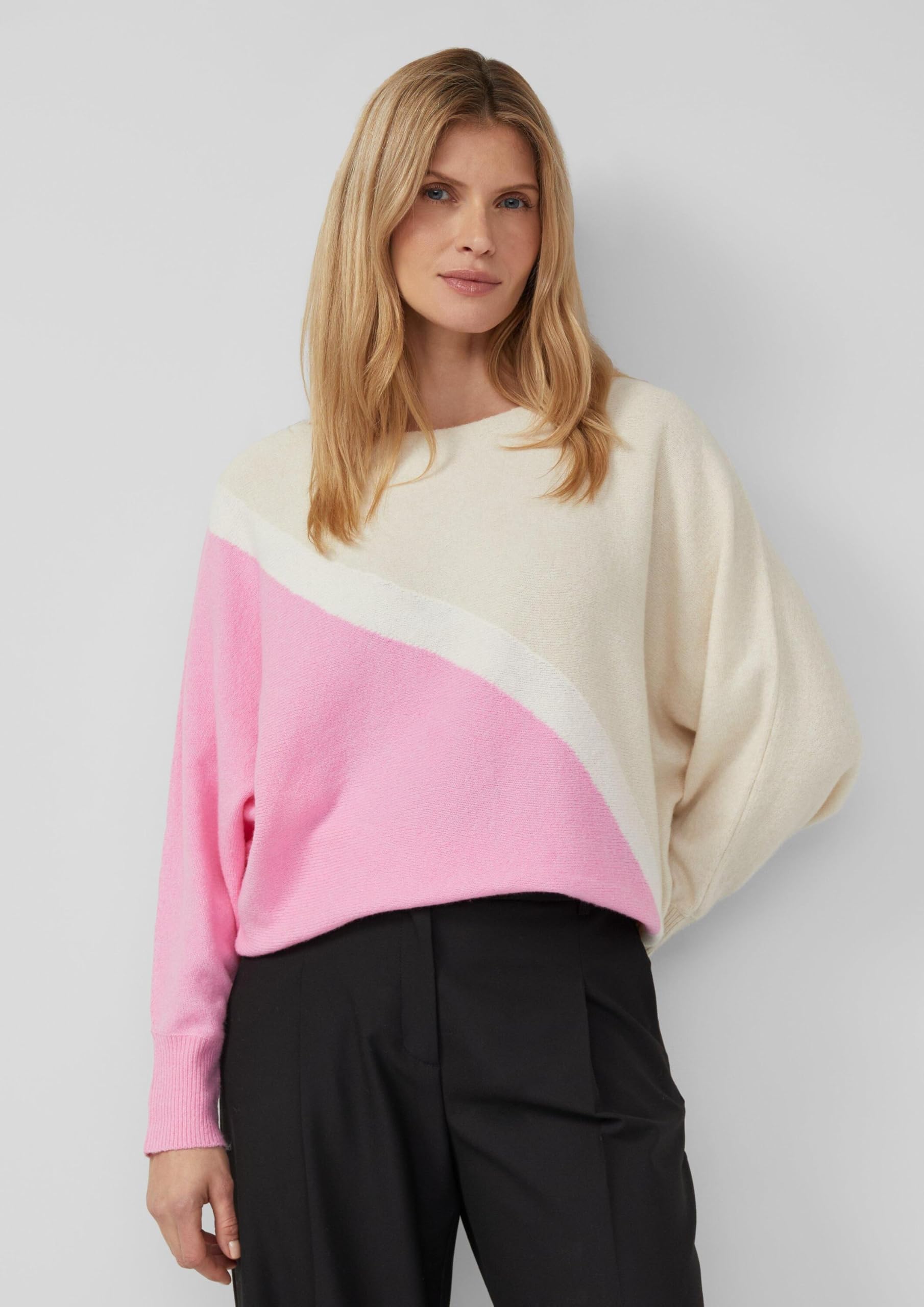 s.Oliver Feinstrickpullover mit Fledermausärmeln
