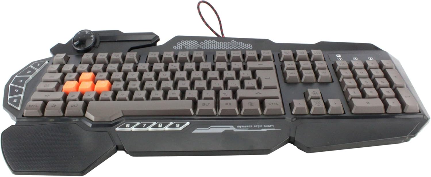 Yukarıdan aşağıya view of the Bloody Light Strike B314 Gaming Keyboard