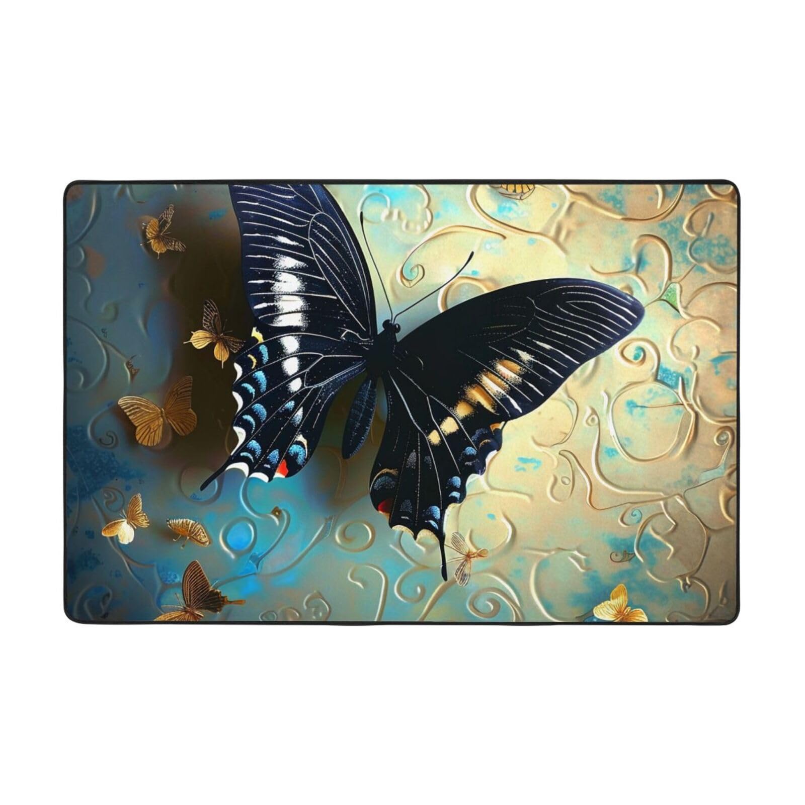 Tapis de Noël papillon pour salon : illuminez votre chambre d'enfant en hiver