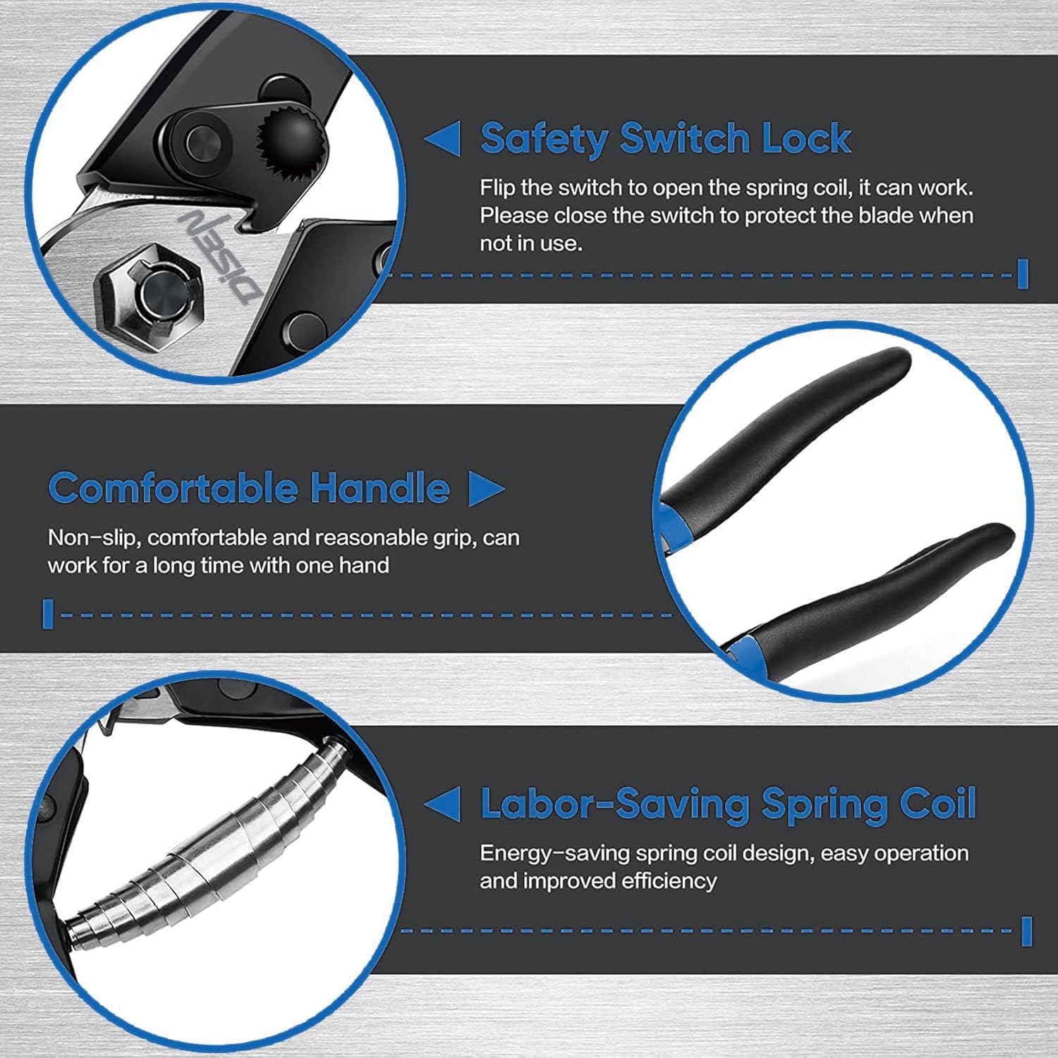 DISEN ワイヤーカッター ブルー