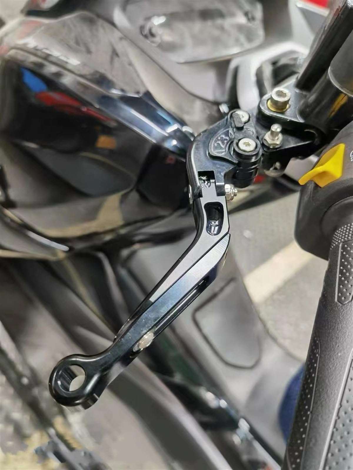 Motocykl CNC Regulowane Składane Wysuwane Sprzęgło Dźwignia Hamulca Uchwyt Parkingowy Blokada Dla YAMAHA UHR 125 150 UHR125 UHR150 (Color : 6)