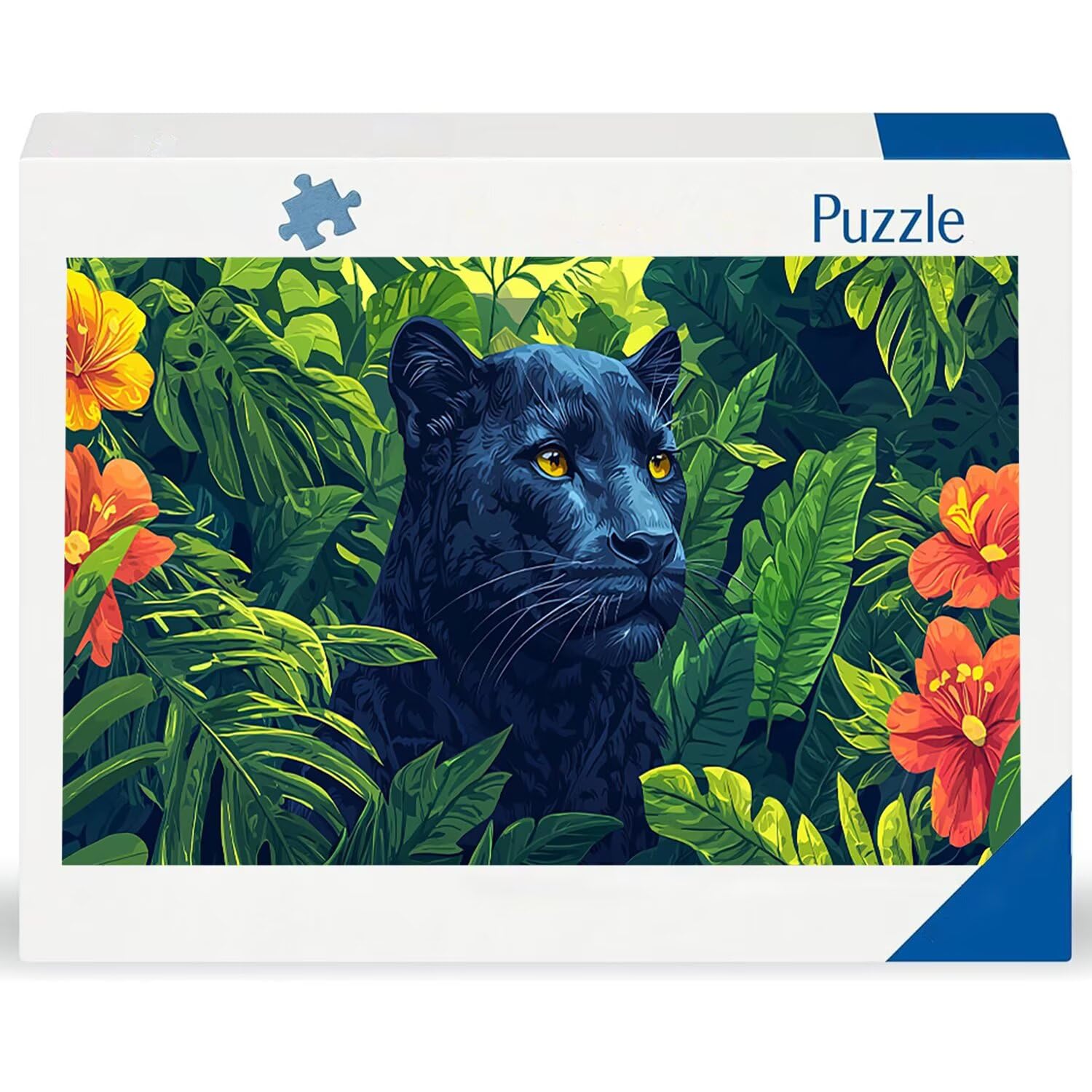 Puzzle para Adultos 1692 Piezas, La Selva de la Pantera Negra Puzzle, Desafiante, Rompecabezas Encajan Perfectamente, Letras en la Parte Posterior, Regalo para Personas Mayores (179x31cm) v-344