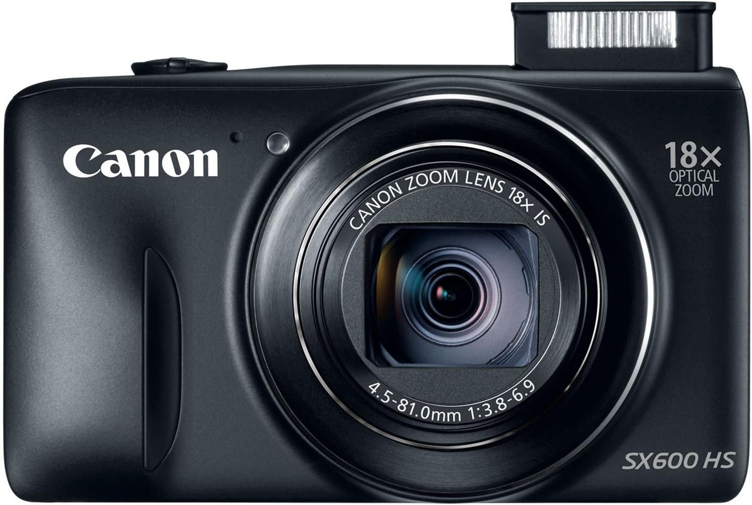 Canon PowerShot SX600 HS Compact Camera 16MP 1/2.3" CMOS 4608 x 3072 pixels Black - Digital Cameras (16 MP, 4608 x 3072 pixels, CMOS, 18x, Full HD, Black) (Renewed)