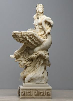 Afrodita Diosa griega de cisne y Venus Estatua hecha a mano Escultura