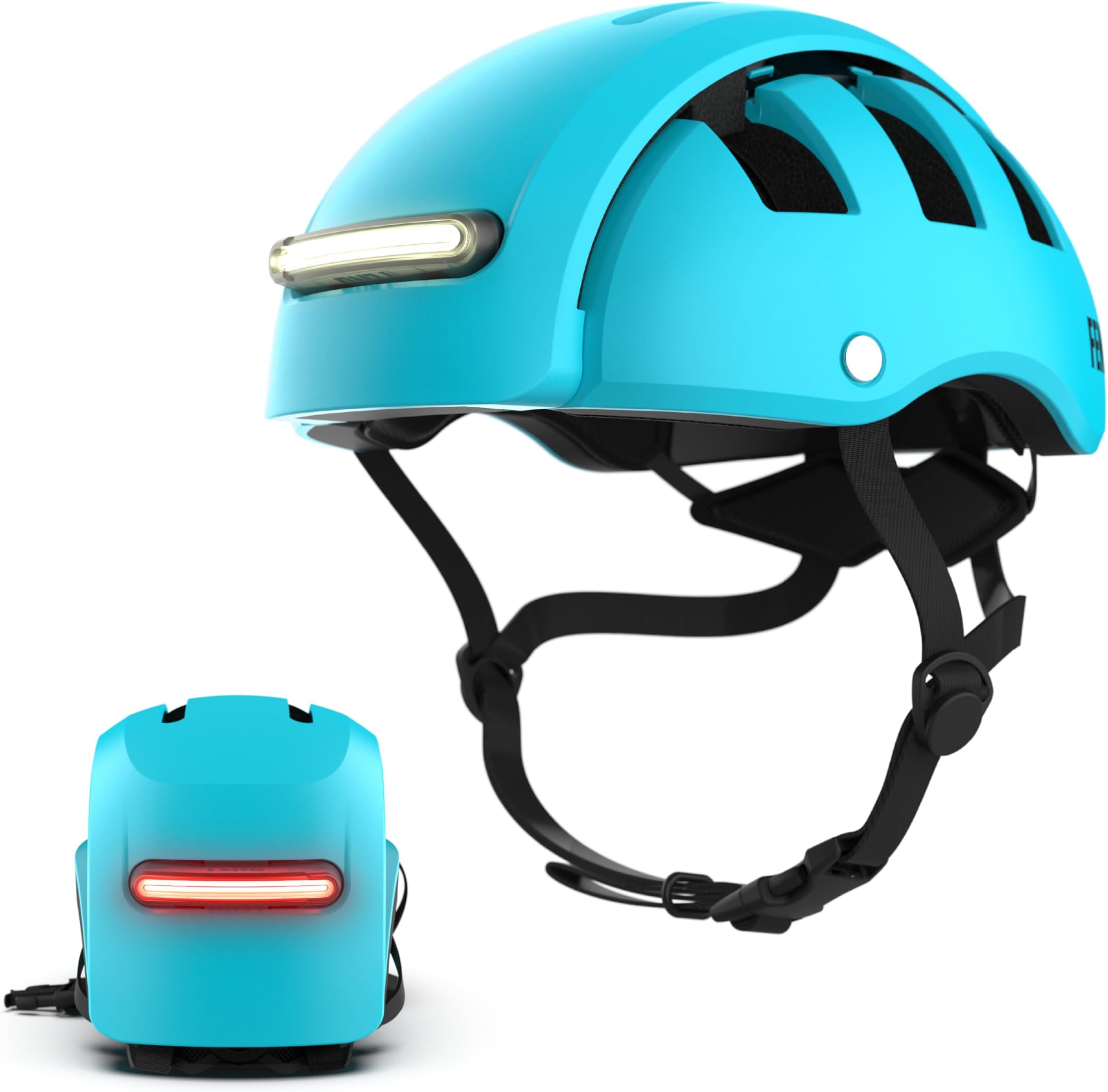 Super Plus Folding Bike Helmet with USB-C Rechargeable LED Lights – CPSC/EN1078 Safety Certified, Patented Smart-Fold Design, Commuter Helmet for Adults, Bike, Scooter, Skateboard