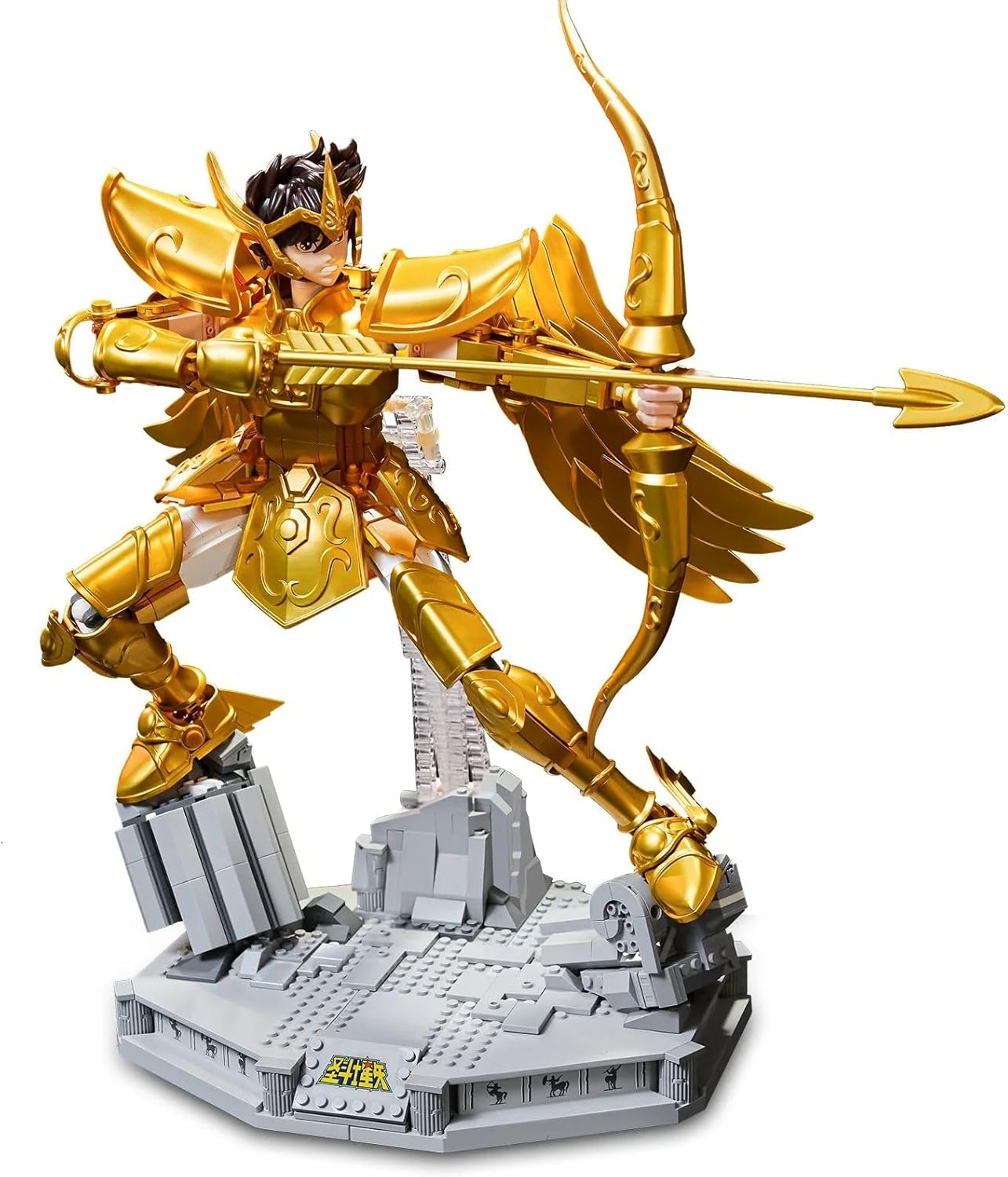 PAN TASY Aioros Knight Sagittarius Set Construction 40 cm Knights of The Zodiac