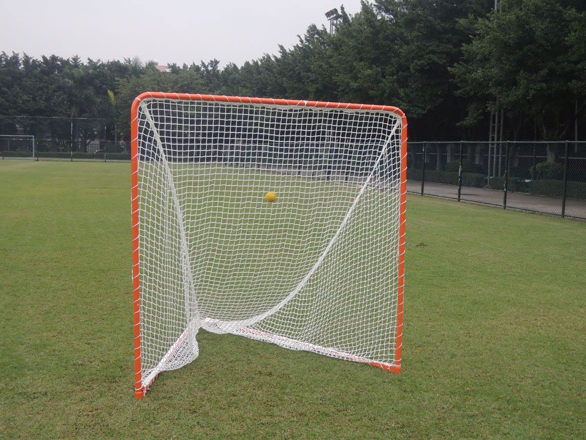 Martin Sports Lacrosse Goal, Foldable Backyard Net Goal, Heavy-Duty Frame, 6'x6'x7'