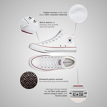 Converse Men's Gymnastics Shoes Sneaker, White Red Blue, 5