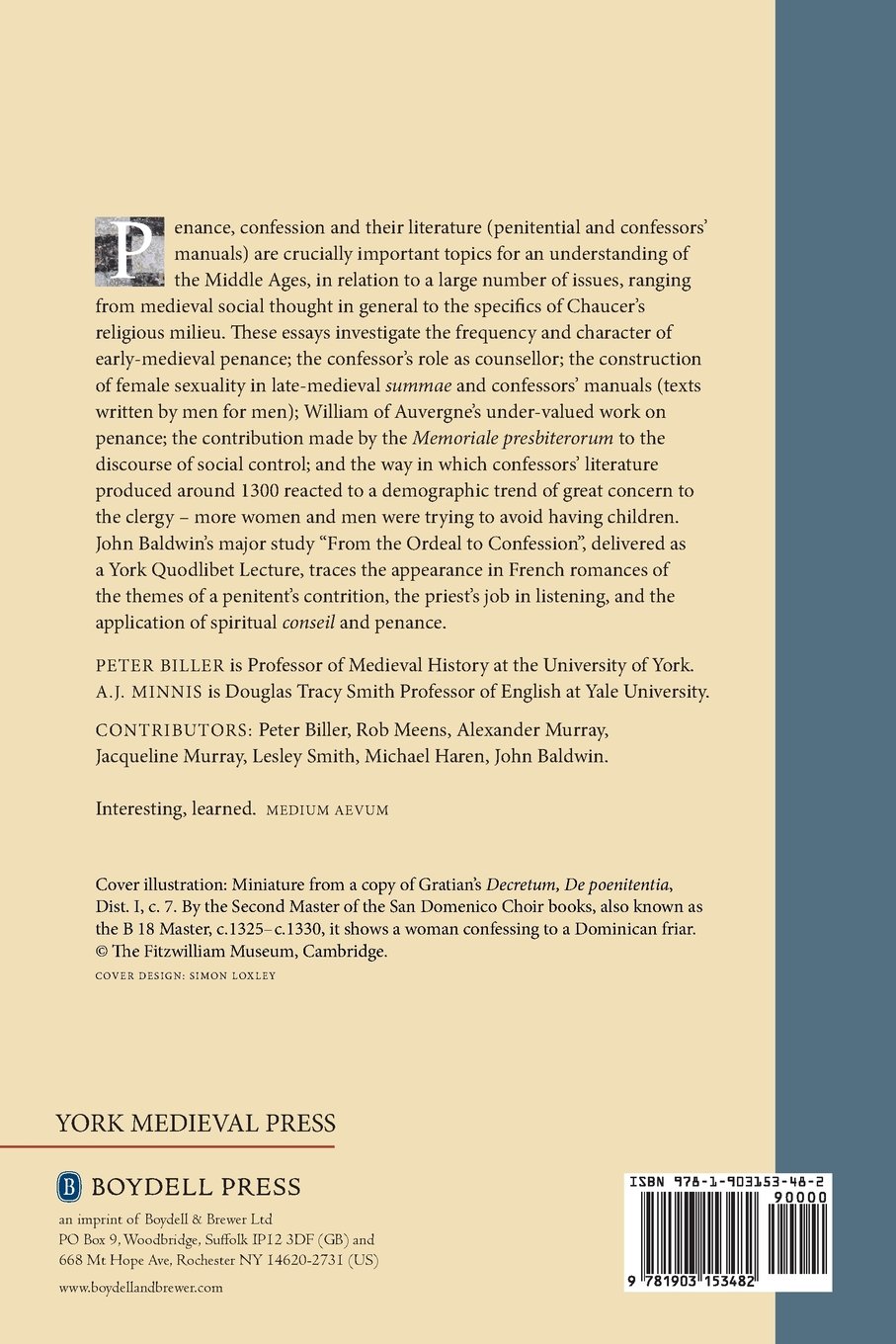 Handling Sin: Confession in the Middle Ages: 2 (York Studies in Medieval Theology)