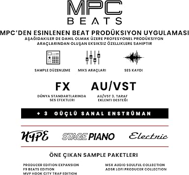 Akai Professional MPK Mini MK3 USB MIDI Keyboard Controller, 25 Mini Keys, 8 Backlit Drum Pads, 8 Buttons and Music Production Software Included, Black