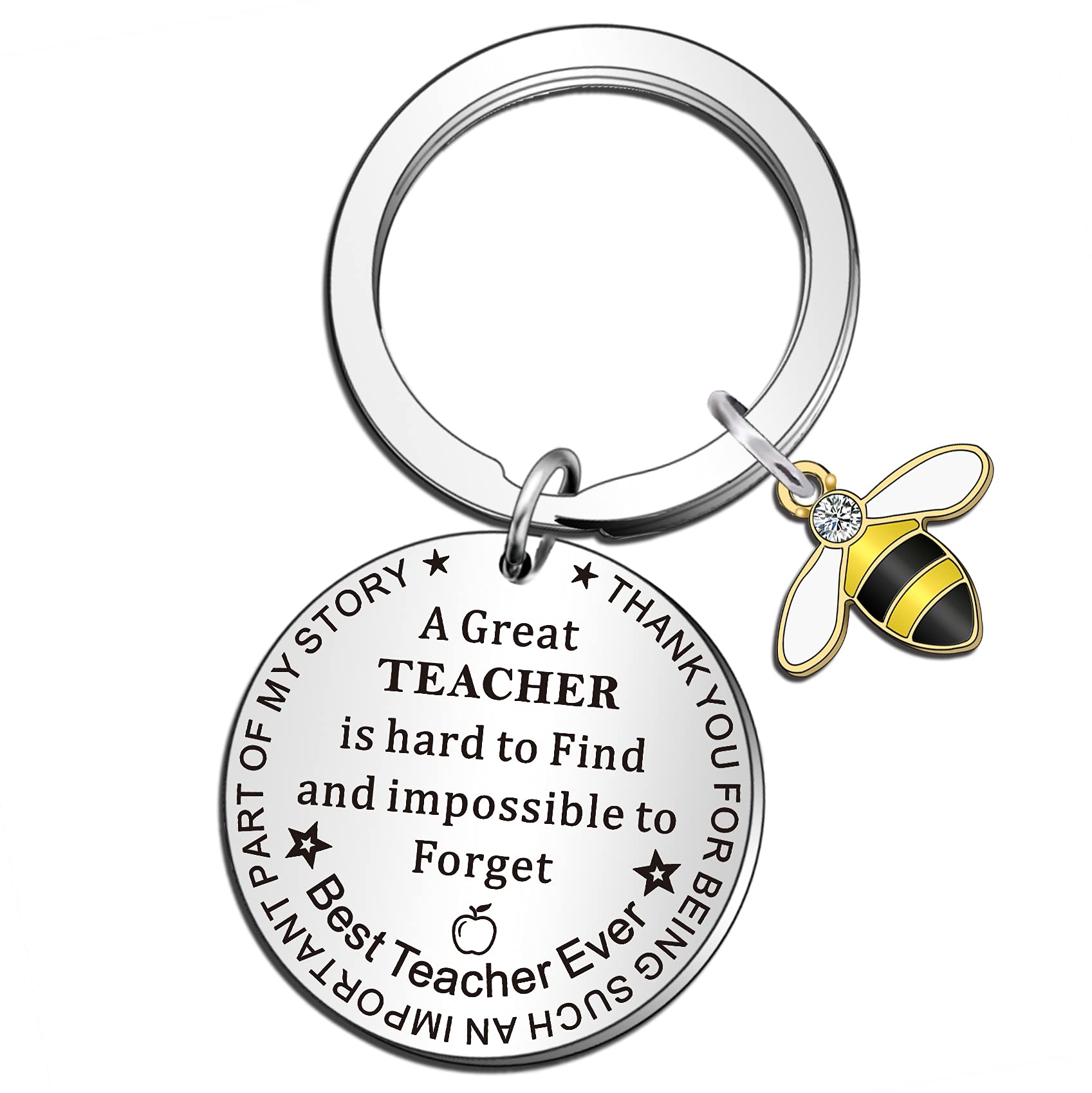 QMVMV Teacher Gifts Keyring Graduation Gifts 2025 Teacher Appreciation Gift Teacher Gifts for Women Men on Teachers Day Birthday Graduation Season