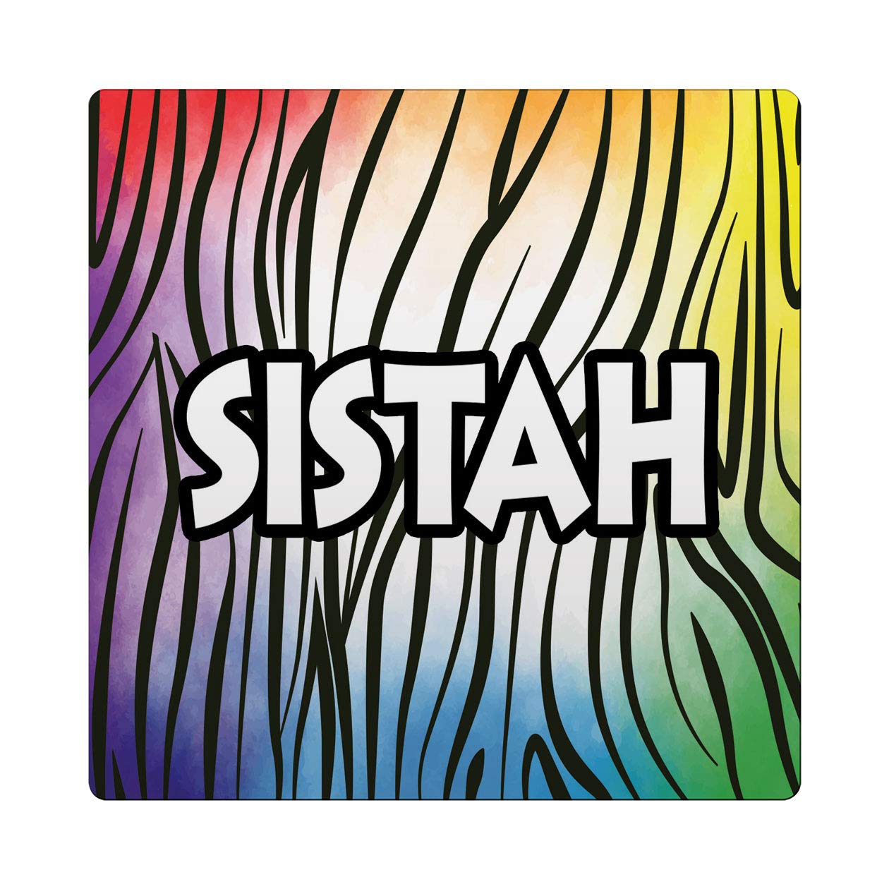 Makoroni - SISTAH Africa Des#3 Ceramic Tile Trivet 4.25x4.25 inc