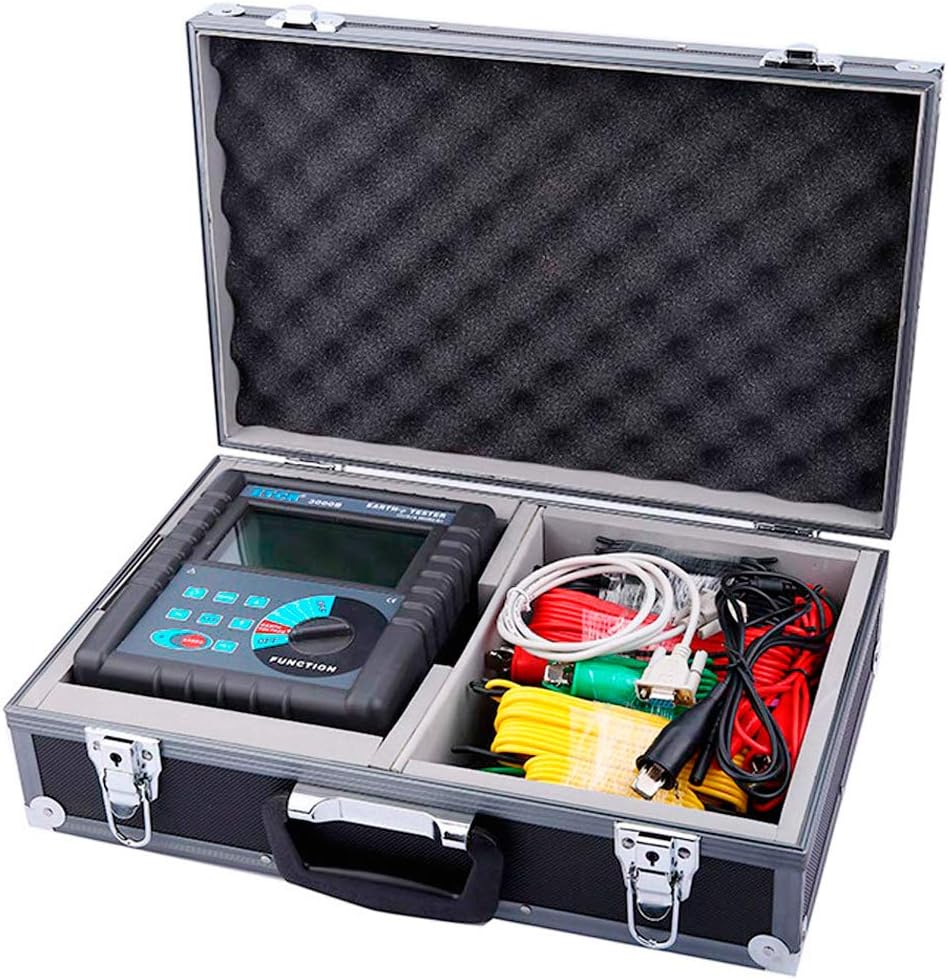 ETCR3000 Digital Earth Resistance Meter Ground Resistance Tester with RS232 Interface Data Storage and Data Read Function
