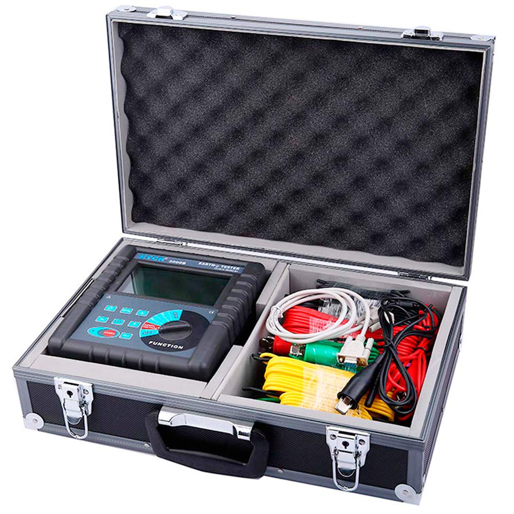 ETCR3000 Digital Earth Resistance Meter Ground Resistance Tester with RS232 Interface Data Storage and Data Read Function