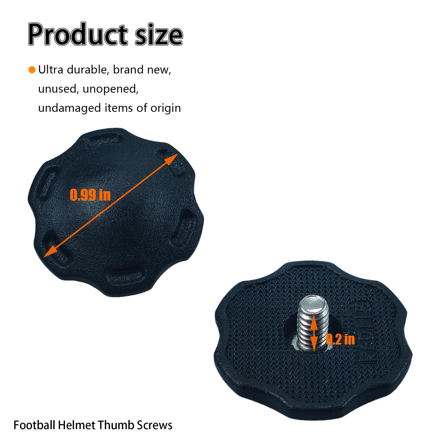2 Pack Football Helmet Thumb Screws Fits For Keep For