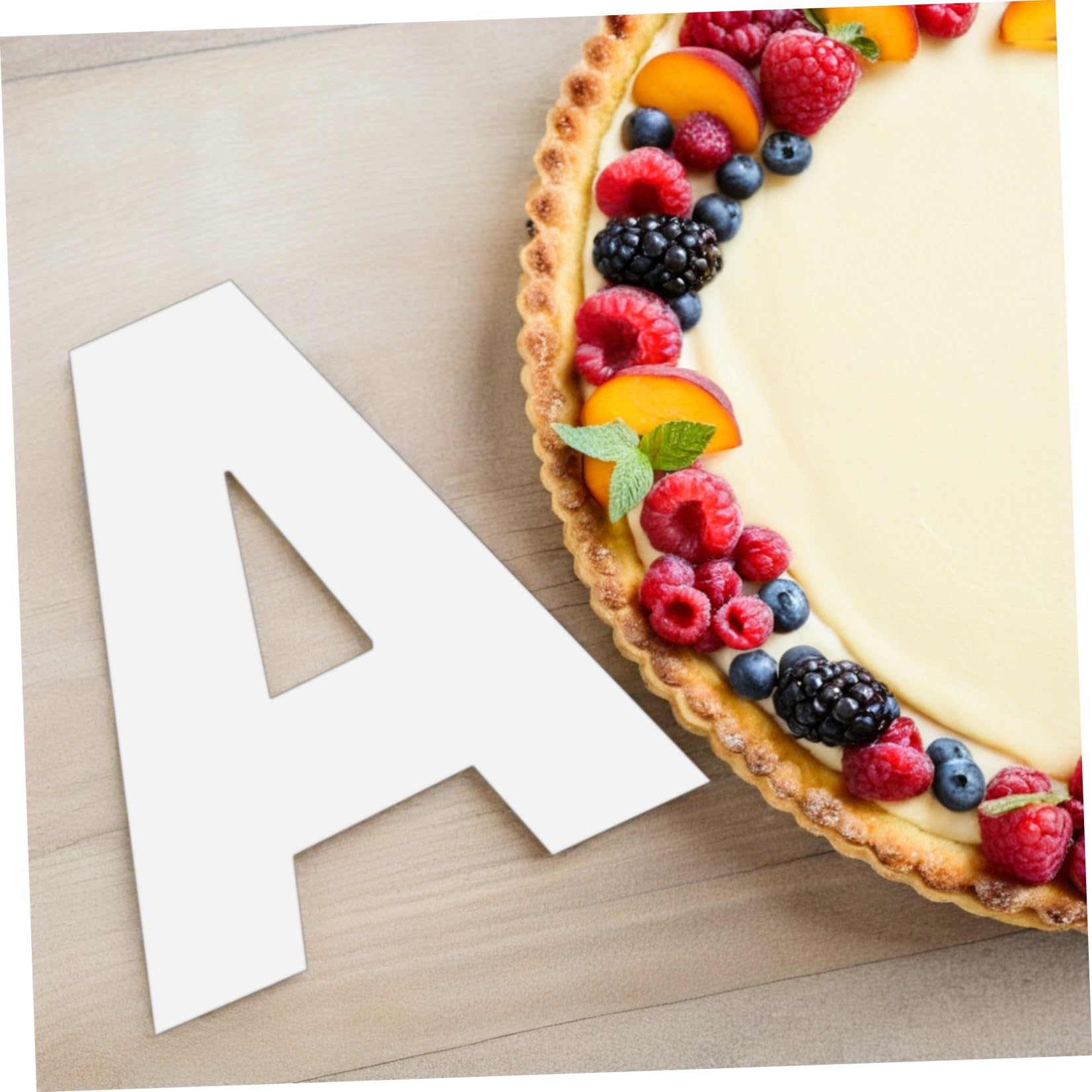 Plantillas para Pastel DIY 37 Piezas de Números y Letras en Pet Reutilizables, Fáciles de Usar, Ideales para Decoración de Tartas en Casa