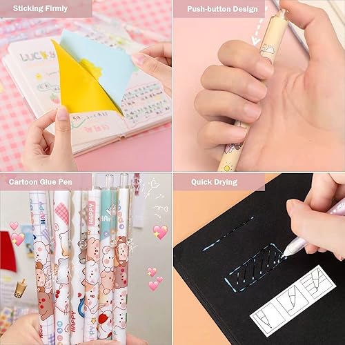 Miniatura 3 de Juego de 18 herramientas de corte para manualidades, bolígrafos cortadores de papel con cabeza de tungsteno y cerámica, bolígrafos de pegamento,