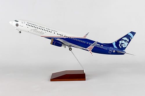 Miniatura 7 de Alaska 737-900 1/100 Veterans w/Wood & Gear SKR8267