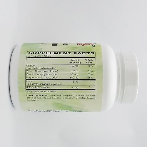 Miniatura 3 de Holly Hill Health Foods, Citratos de calcio y magnesio, 100 tabletas