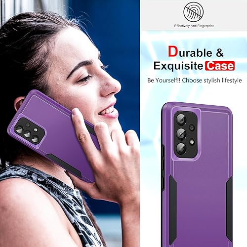 Miniatura 6 de LeYi Funda para Samsung Galaxy A53-5G, Galaxy A53 5G con 2 protectores de pantalla HD, protección de 360, resistente a las caídas, mate,