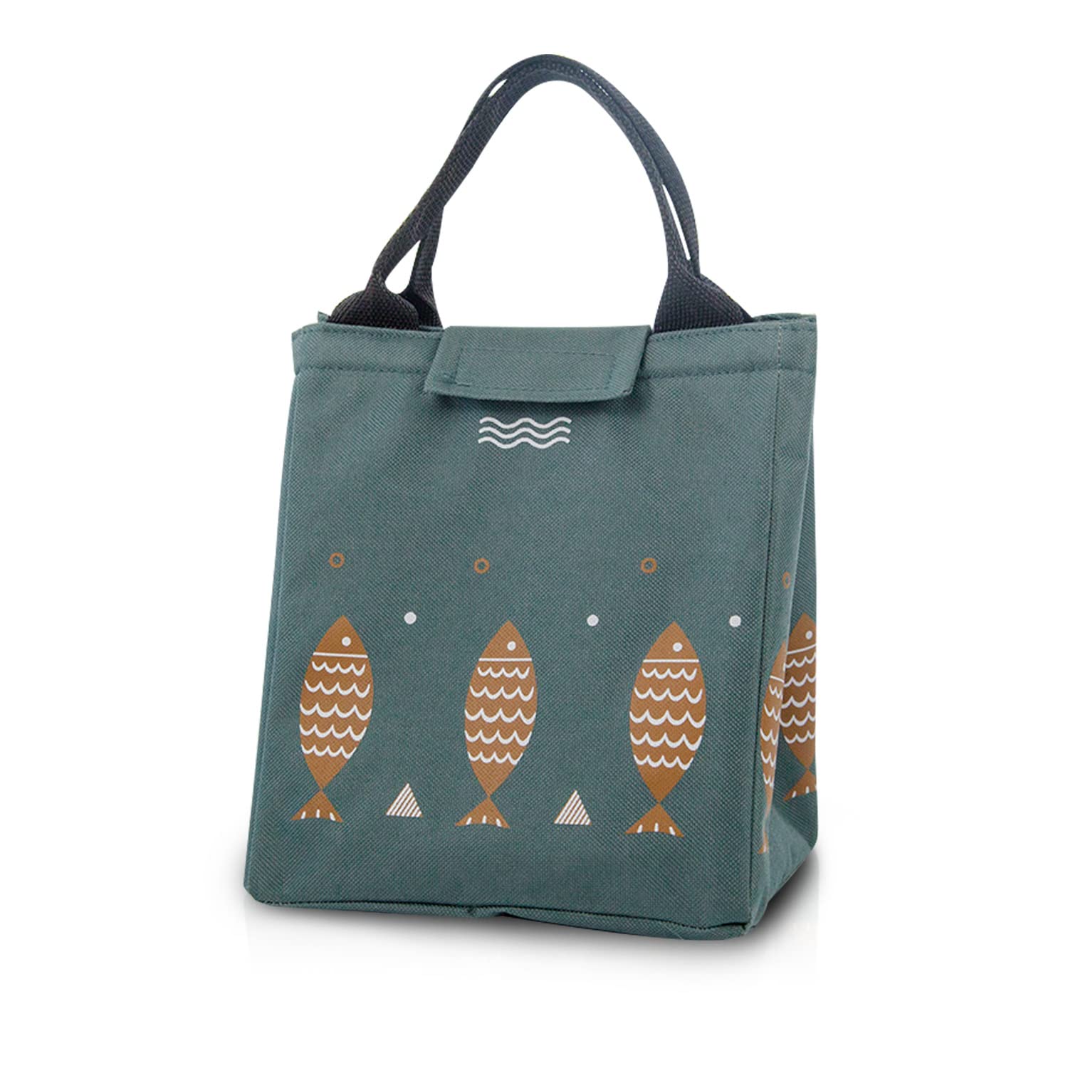 FANDARE Borsa termica per pranzo portatile per pranzo, borsa da pranzo, grande capacità, per uomo, donna, bambino, scuola, ufficio, campeggio, picnic, pranzo, borsa impermeabile in poliestere