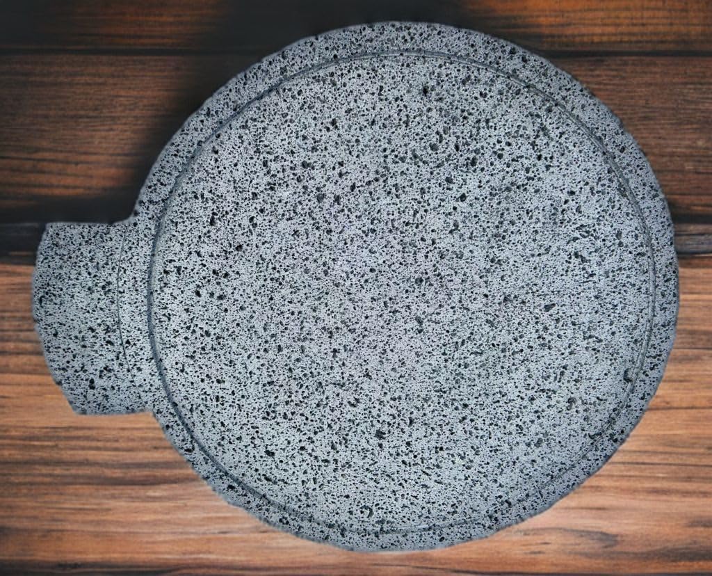 MATSONS Round Volcanic Stone Griddle/Comal 100% Handcrafted