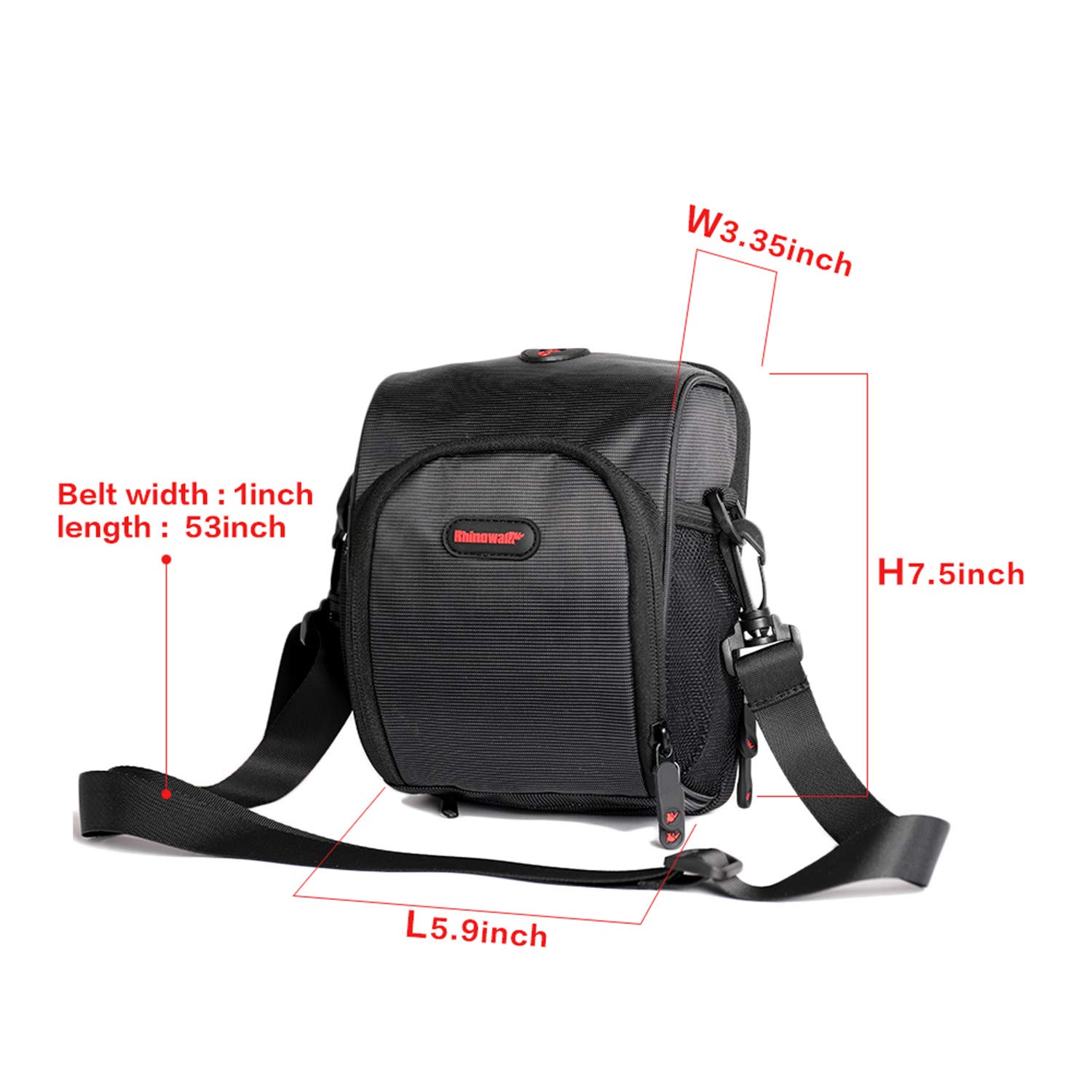 Rhinowalk Vélo Guidon Sac Vélo Panier Avant Guidon Sac De Vélo Montagne Route Vélo Banlieusard Professionnel Accessoires-Noir