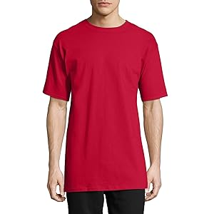 Hanes Men's Beefy-t T-Shirt, Heavyweight Cotton Tee, 1 Or 2 Pack, Big & Tall