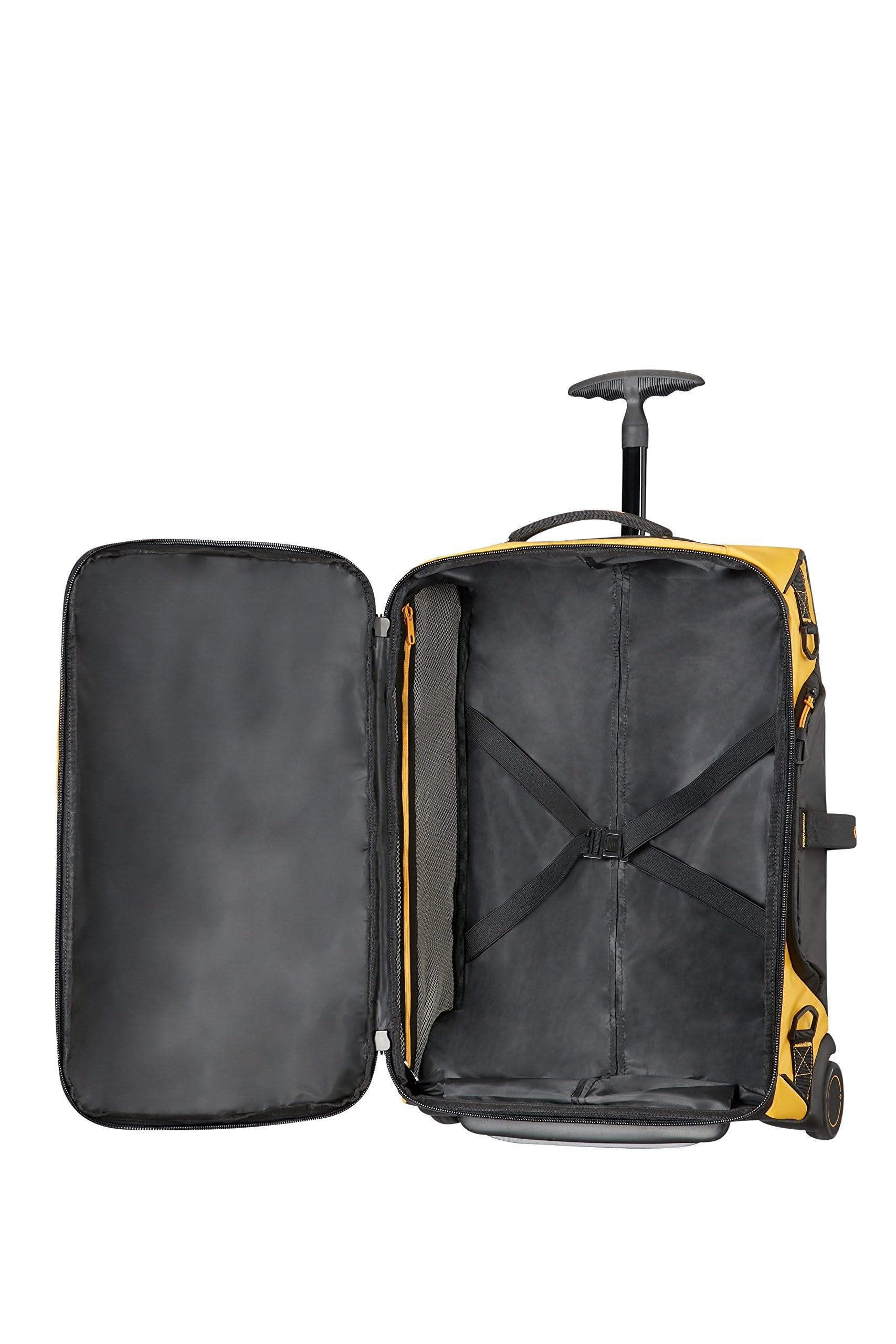 Samsonite Paradiver Light - Borsone/Zaino con 2 Ruote S, 55 cm, 51 L, Giallo (Yellow)