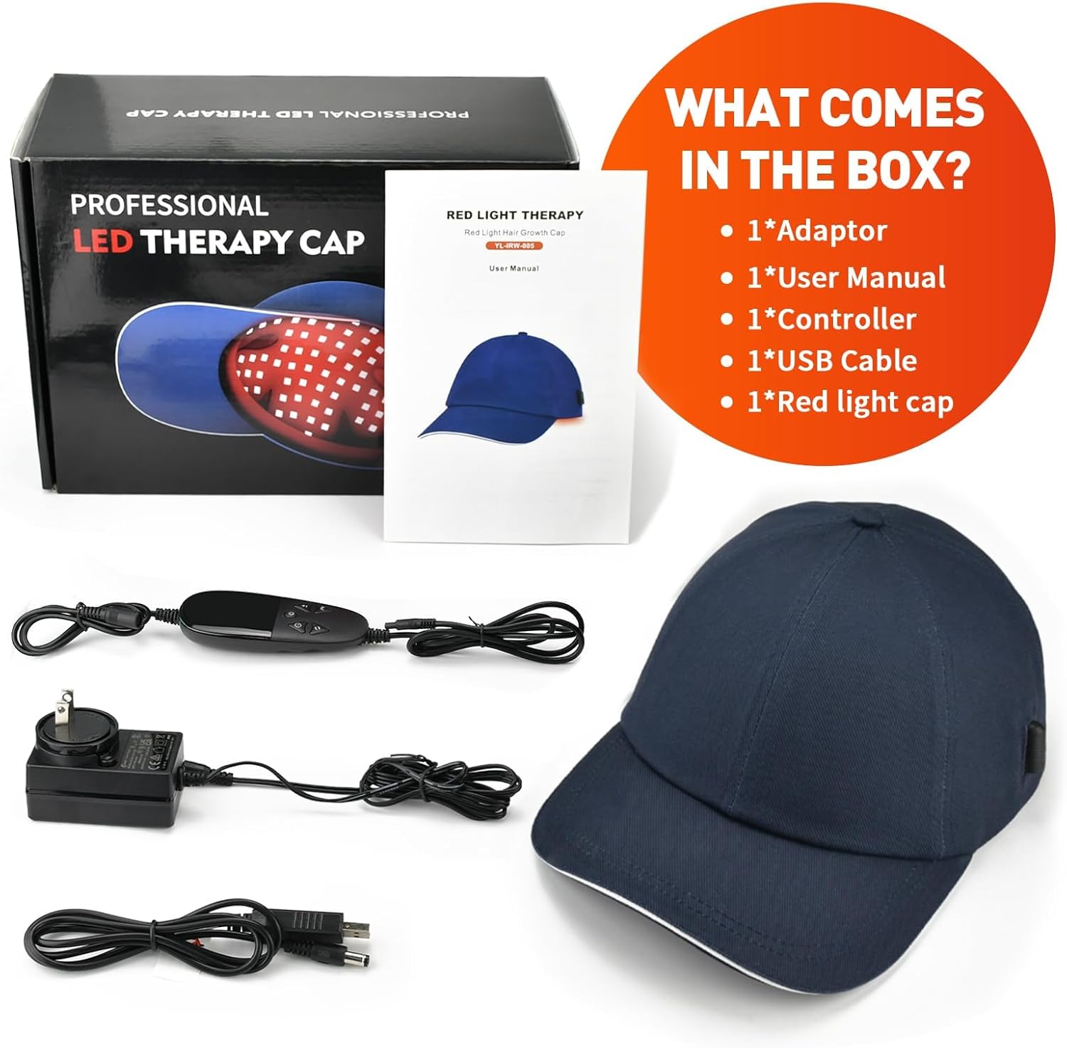 Red Light Cap, Red Light Hat for Head, 630nm 850nm 940nm Infrared Light Cap Adjustable Size, and Pulse Mode - Image 7