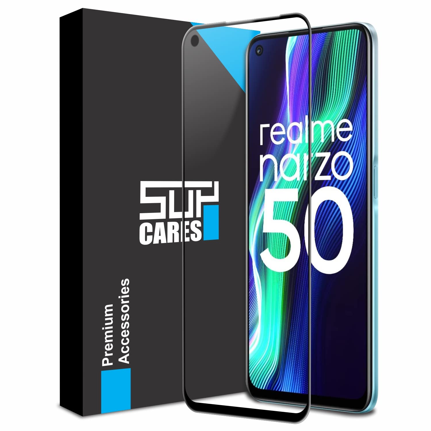 SupCares Edge To Edge Tempered Glass For Realme Narzo 50 4G / Realme 7I / Realme 8I / Oppo A55 / Oppo A54 And Oppo A53 With Easy Self Installation Kit | Black (B0BZL43HFP) Amazon Price History, Amazon Price Tracker