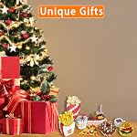 Mini Building Blocks Sets Fast Food - 6 Packs Micro Mini Blocks Toys for Kids, Bricks Kit for Party Favors, Goodie Bags, Birthday Gifts Hamburger, French Fries, Cake, Popcorn, Pizza, Doughnut
