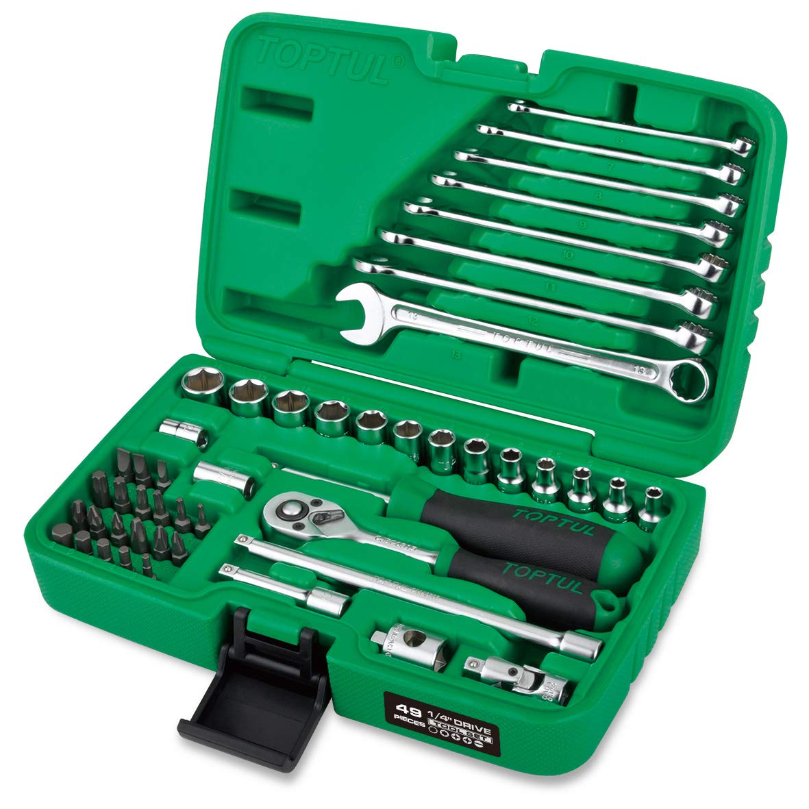 49PCS 1/4" Dr. 6PT Flank Socket Wrench Set (B0917F2TPL) Amazon Price History, Amazon Price Tracker