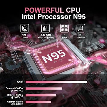 15.6 Inch Laptop, N95 Processor (4C4T, 1.7-3.4GHz), 8GB RAM, 512GB PCIe SSD, Backlit Keyboard, Fingerprint Unlock, FHD IPS Display, 8000mAh Battery, Win11Pro Computer for Work & Study (Rose Gold)