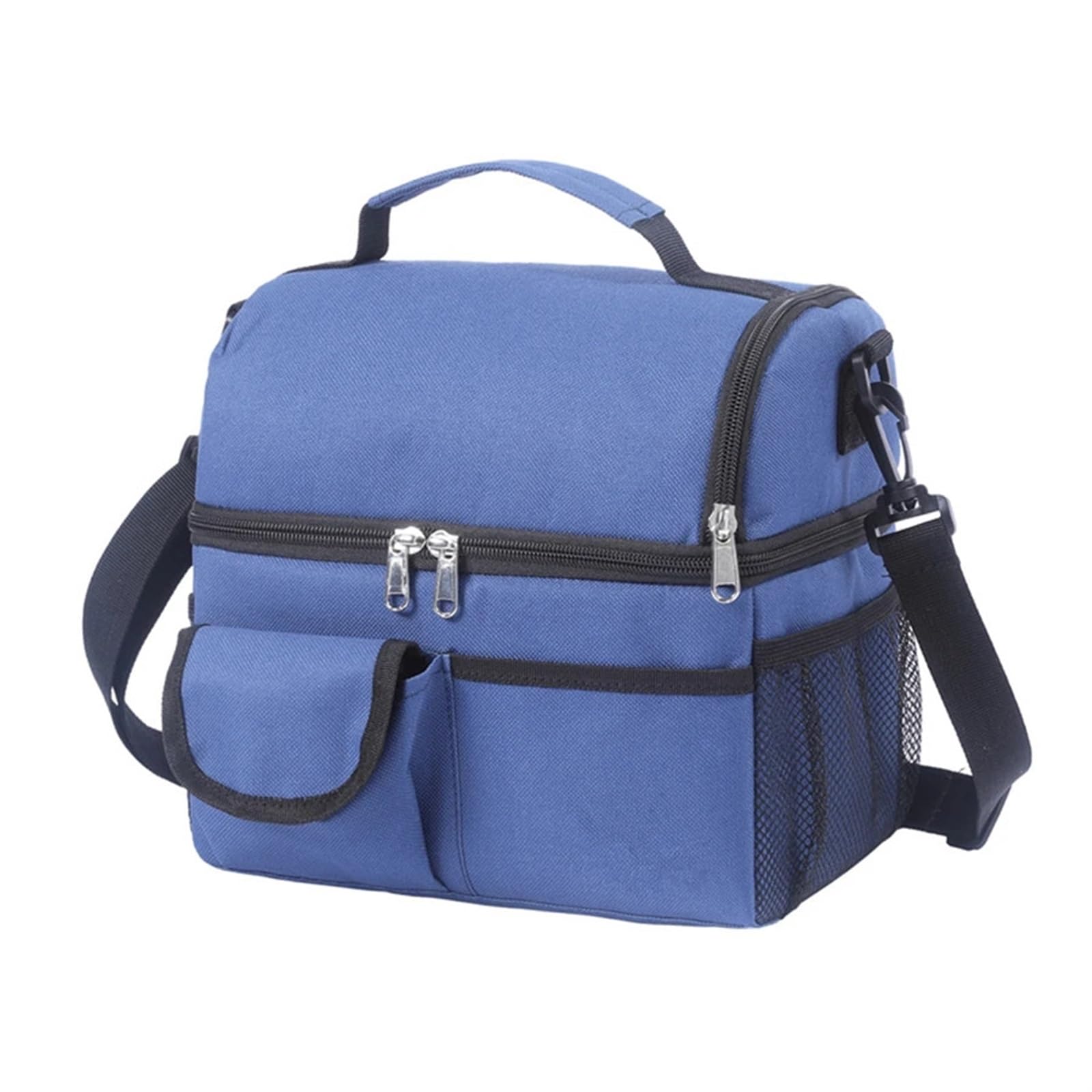 Sac Repas Isotherme Sac à déjeuner isotherme portable 10 L, étanche, for le bureau, camping, dîner en Oxford(Blue)