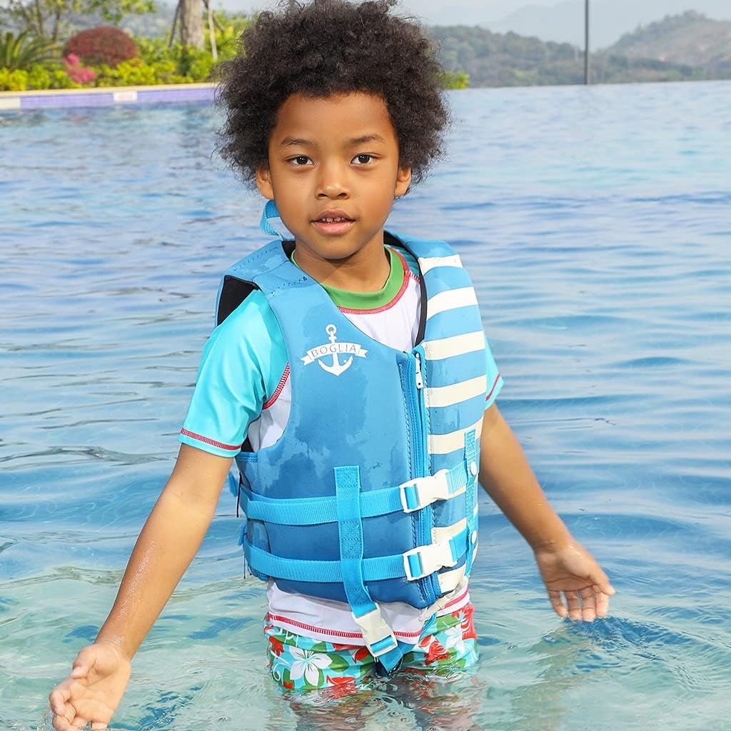 Wytbaby Kids Swim Vest for Boys Girls, Toddler Float Jacket 2-8 Years with Zipper & Adjustable Strap for Pool Beach
