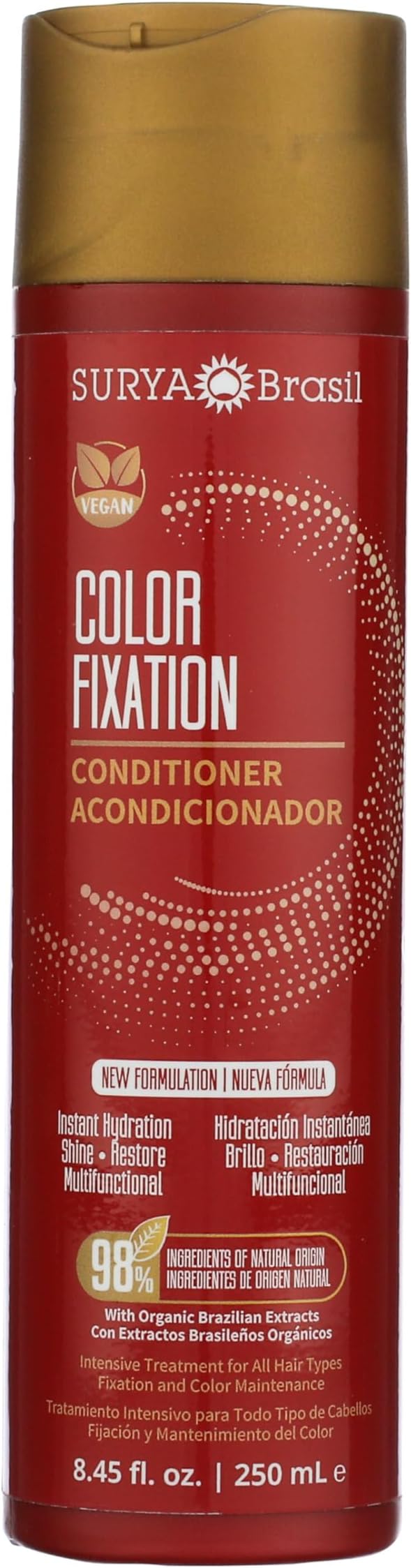 Color Fixation Restorative Conditioner - 98% Natural Ingredients, Deep Hydration, Detangling, Color Protection, 8.45 oz
