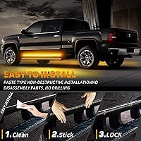 Vista 5 de XRIDONSEN 2 tiras de luces estroboscópicas ámbar de 60 pulgadas, 720 luces LED para estribo, luces intermitentes de advertencia de peligro