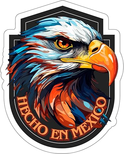 Hecho en México, calcomanía de recuerdo de aventura, vinilo pequeño impermeable para botella de agua, taza, libro de pasaportes, cuaderno de