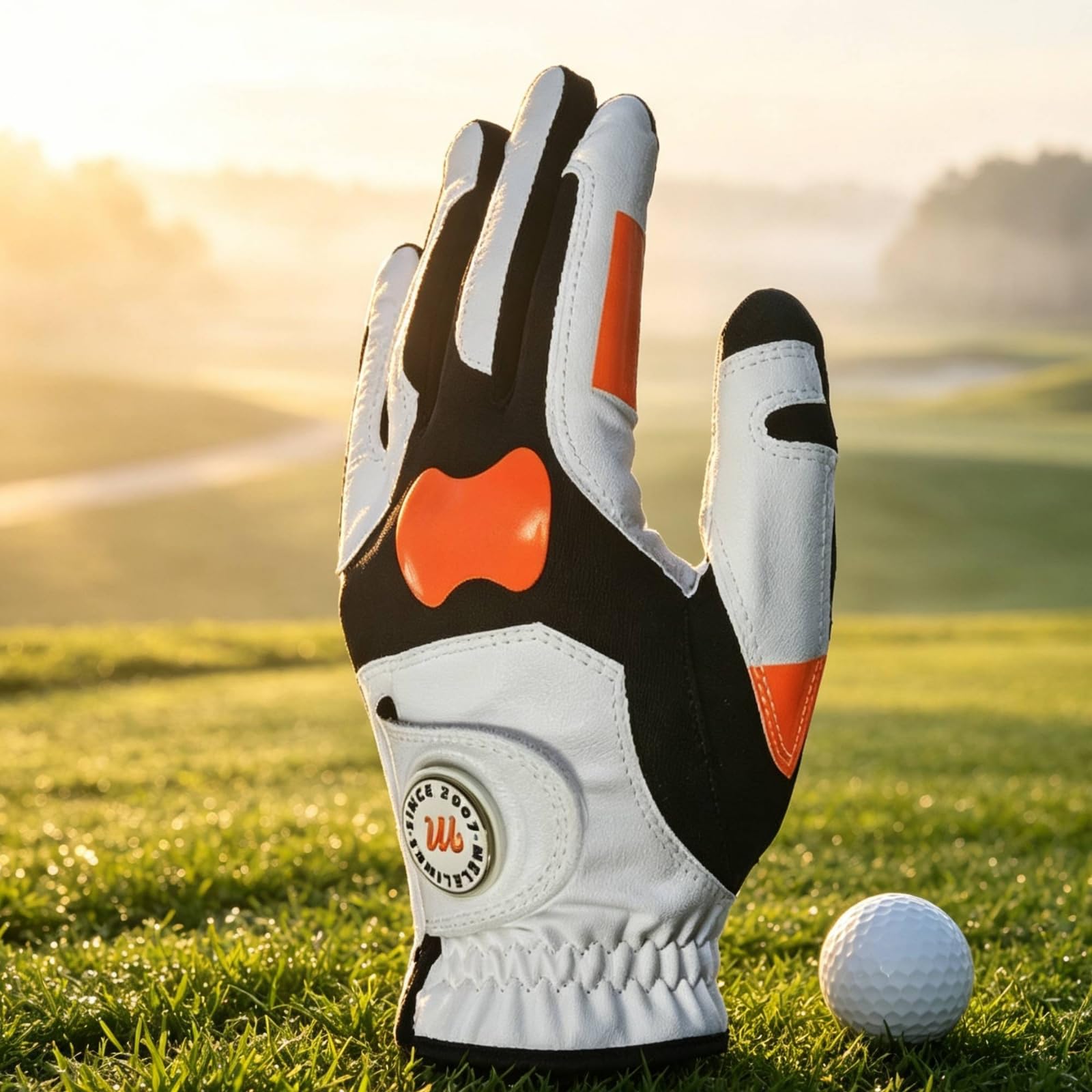 Guanto da Golf con Palmo Antiscivolo Resistente Guanto da Golf con Impugnatura in Silicone Durevole Accessorio Sportivo per Golfisti