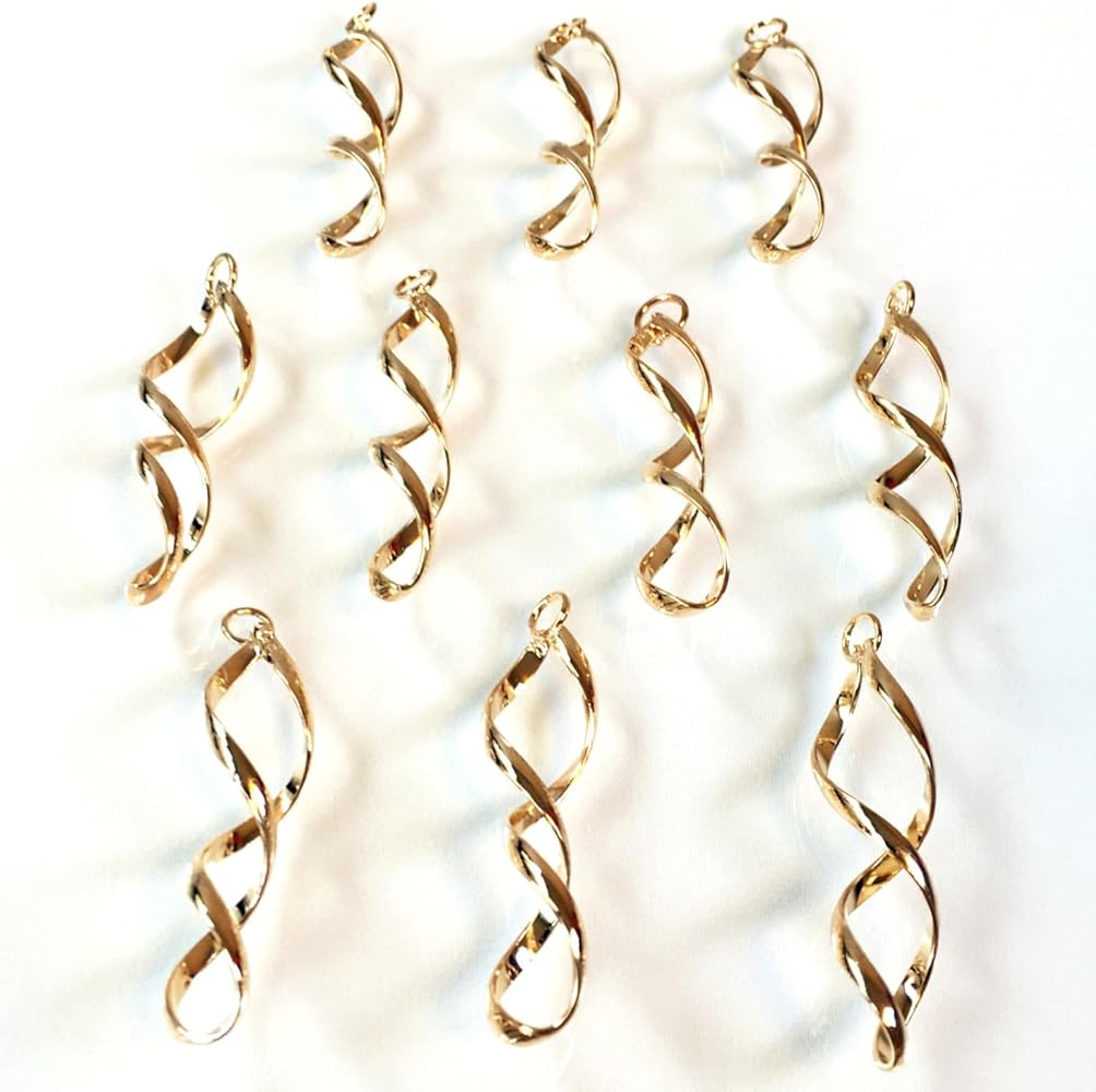 Amazon | [ストアーズクラブ] ツイストパーツ 4個 ゴールドチャーム