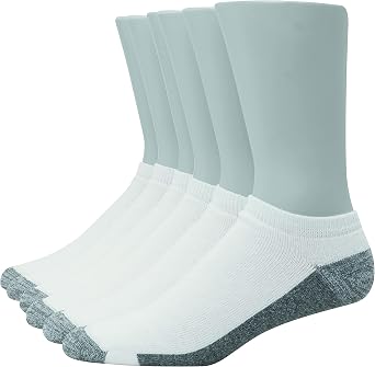 Hanes Mens Ultra Cushion FreshIQ Odor Control with Wicking Low Cut Socks, 6-Pair Pack