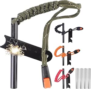 Pietra Focaia, Pietra Focaia Forata In Ferrocerio, Kit Di