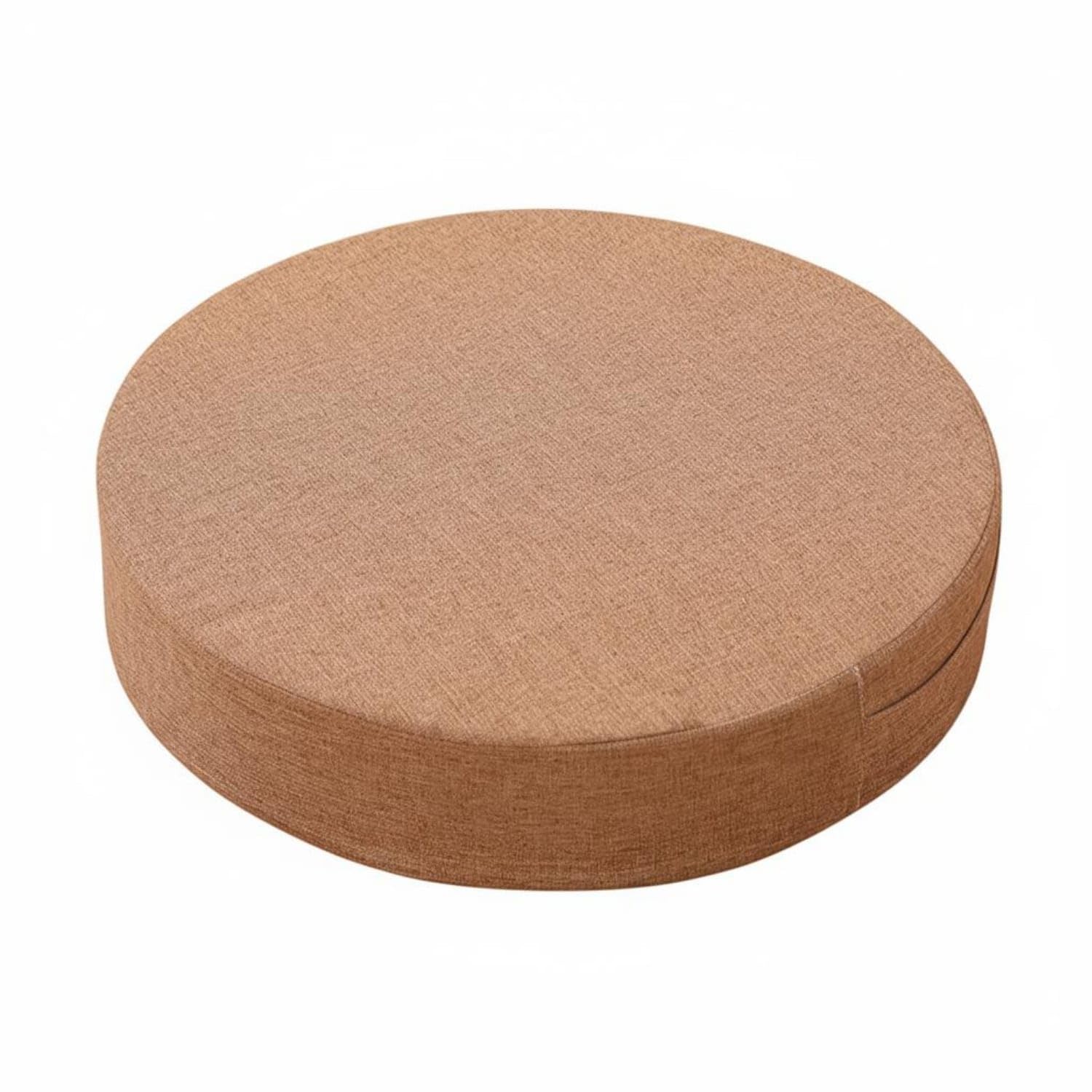 Removable Washable Cover Japanese Tatami Cushion Breathable Linen Textile Round Meditation Cushion Retains Shape Thick Floor Pouf All-Season Comfort for Meditators, Stretching Practitioners-image-16